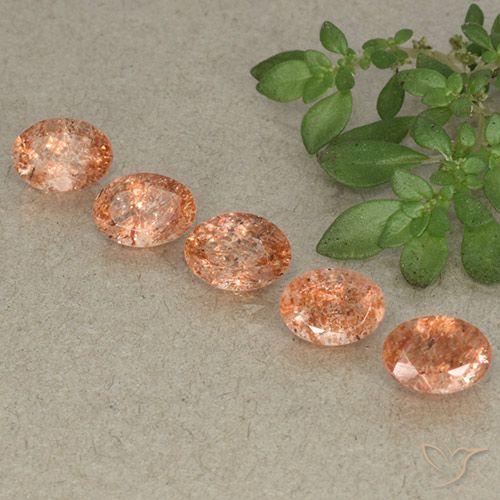 3.94ctw Naturale Arancio Medio Pietra solare, Ovale, Traslucido