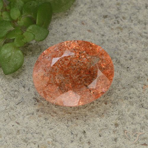 3.62ct Naturale Arancio Medio Pietra solare, Ovale, Traslucido