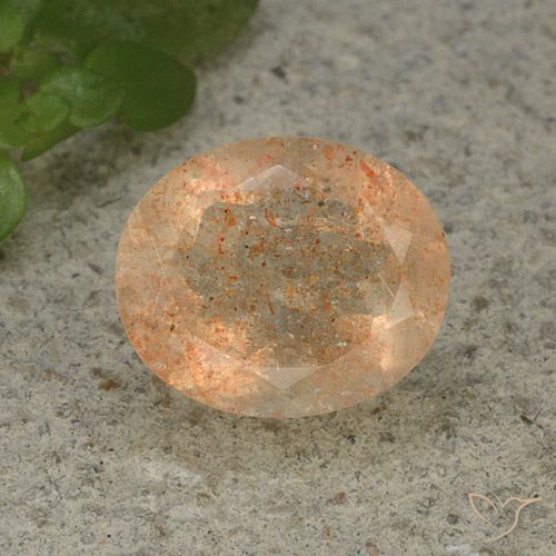 4.98ct Naturale Arancio Pesca Chiaro Pietra solare, Ovale, Traslucido