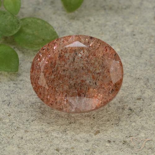5.46ct Naturale Arancio Medio Pietra solare, Ovale, Traslucido