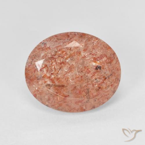 4.62ct Naturale Pompelmo Arancia Pietra solare, Ovale, Traslucido