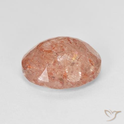 Pietra solare Pompelmo Arancia naturale da 4.62 ct, Ovale, Traslucido
