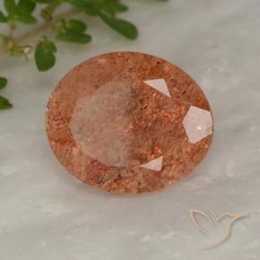 Pietra solare Pompelmo Arancia naturale da 4.20 ct, Ovale, Traslucido