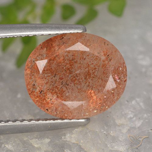 4.27ct Naturale Arancio Medio Pietra solare, Ovale, Traslucido