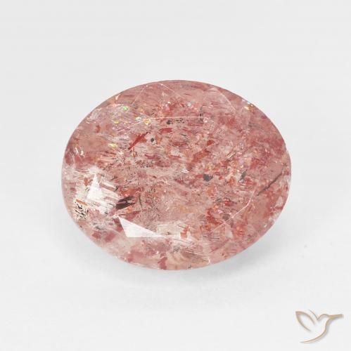 5.01ct Naturale Rosa rosa Pietra solare, Ovale, Traslucido