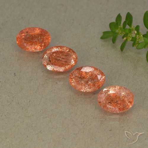 3.26ctw Naturale zenzero arancia Pietra solare, Ovale, Traslucido