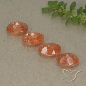 Gemme di Pietra solare Pompelmo Arancia naturale da 2.81 ct, Ovale, Traslucido