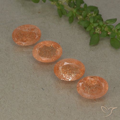 3.69ctw Naturale Arancio Medio Pietra solare, Ovale, Traslucido