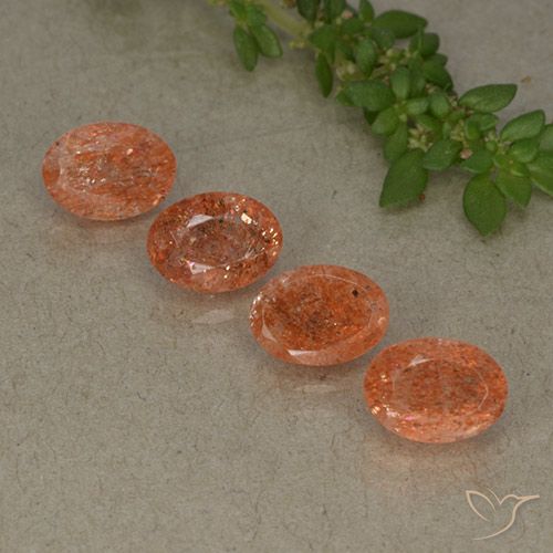 3.22ctw Naturale Pompelmo Arancia Pietra solare, Ovale, Traslucido