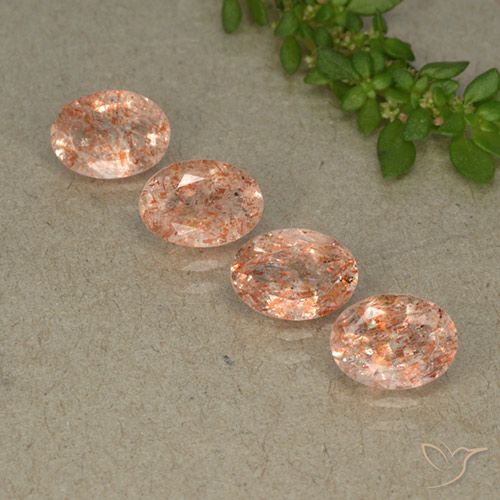 2.78ctw Naturale Arancione chiaro Pietra solare, Ovale, Traslucido