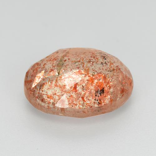 Pietra solare Arancione chiaro naturale da 3.62 ct, Taglio ovale, Trasparente