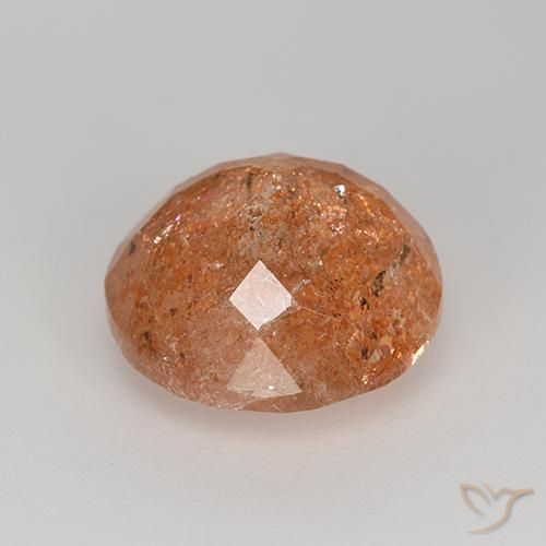 Pietra solare Pompelmo Arancia naturale da 5.92 ct, Rotondo, Traslucido