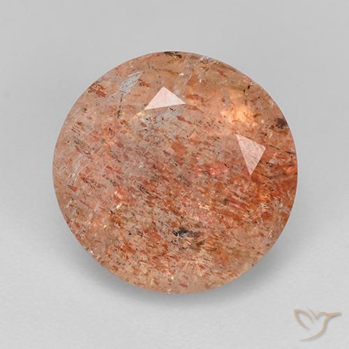 4.33ct Naturale Arancio Medio Pietra solare, Rotondo, Traslucido