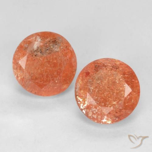 1.96ctw Naturale Arancio Medio Pietra solare, Rotondo, Traslucido, Photo A