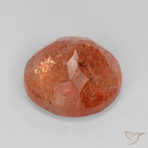 Pietra solare Pompelmo Arancia naturale da 4.86 ct, Rotondo, Traslucido