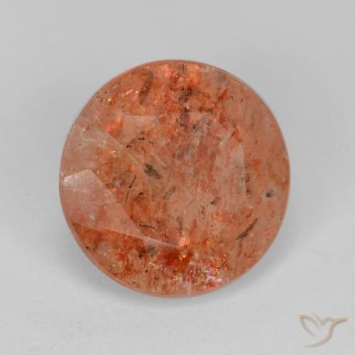 Pietra solare Pompelmo Arancia naturale da 4.27 ct, Rotondo, Traslucido