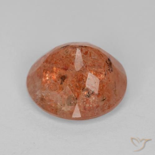 Pietra solare Pompelmo Arancia naturale da 4.27 ct, Rotondo, Traslucido