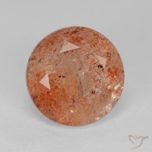 4.41ct Naturale Arancio Medio Pietra solare, Rotondo, Traslucido