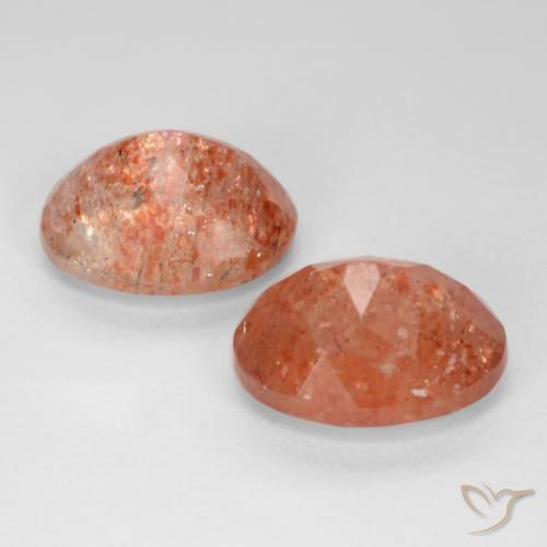 Gemme di Pietra solare Pompelmo Arancia naturale da 4.91 ct, Ovale, Traslucido