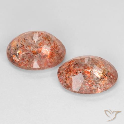 Gemme di Pietra solare Arancio caldo naturale da 4.83 ct, Ovale, Traslucido