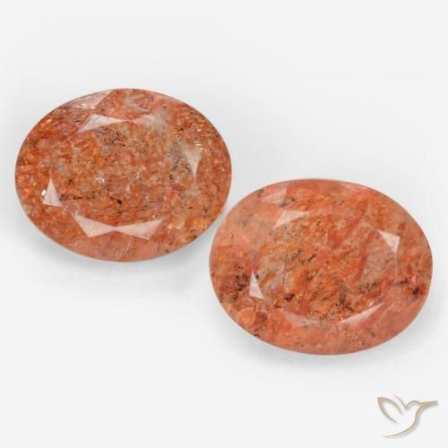 4.99ctw Naturale Pompelmo Arancia Pietra solare, Ovale, Traslucido