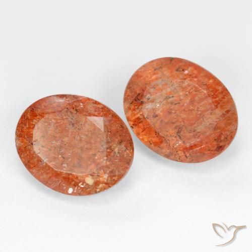 Gemme di Pietra solare Pompelmo Arancia naturale da 4.99 ct, Ovale, Traslucido