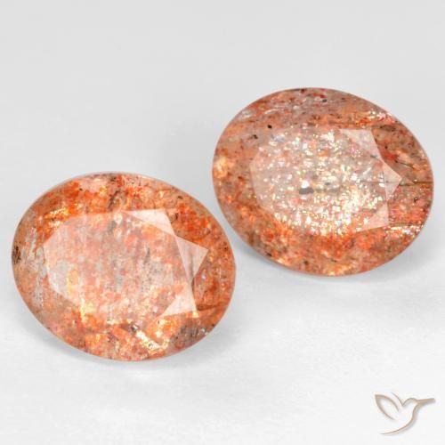 Gemme di Pietra solare zenzero arancia naturale da 5.73 ct, Ovale, Traslucido