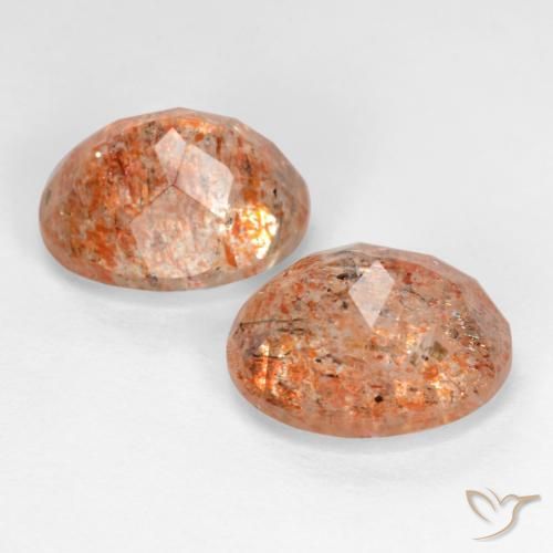 Gemme di Pietra solare zenzero arancia naturale da 5.73 ct, Ovale, Traslucido
