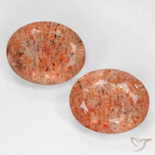 4.88ctw Naturale Arancio Medio Pietra solare, Ovale, Trasparente