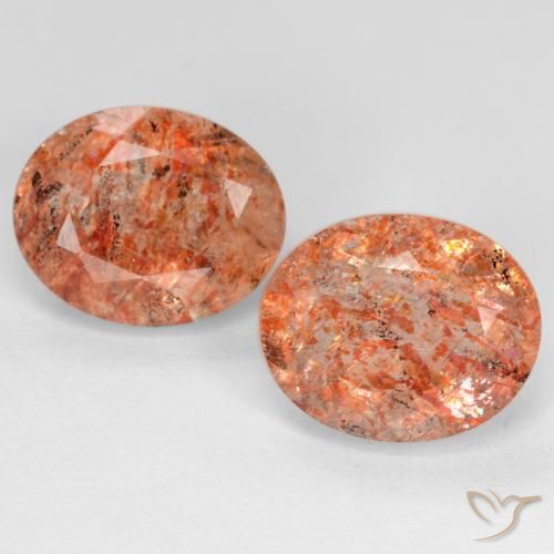 5.22ctw Naturale Pompelmo Arancia Pietra solare, Ovale, Trasparente