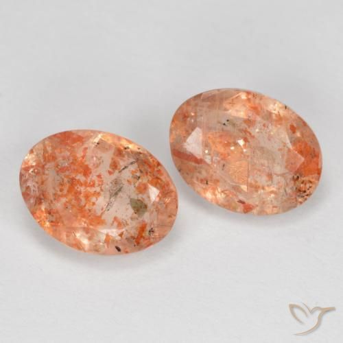 Gemme di Pietra solare zenzero arancia naturale da 2.55 ct, Ovale, Traslucido