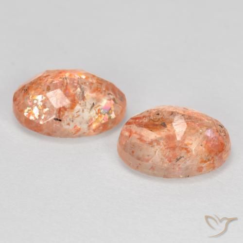 Gemme di Pietra solare zenzero arancia naturale da 2.55 ct, Ovale, Traslucido