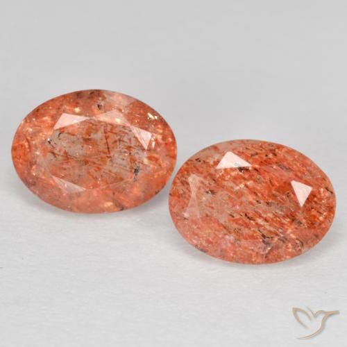 2.52ctw Naturale Pompelmo Arancia Pietra solare, Ovale, Traslucido