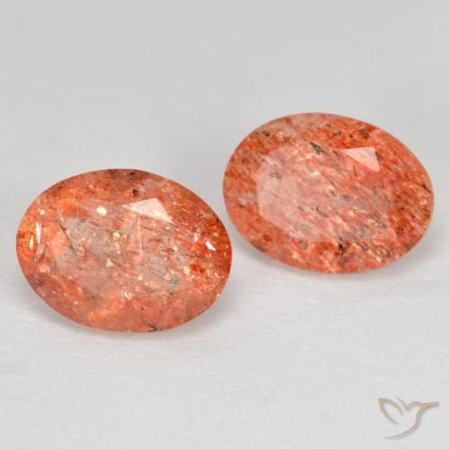 Gemme di Pietra solare Pompelmo Arancia naturale da 2.52 ct, Ovale, Traslucido