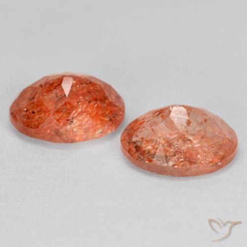 Gemme di Pietra solare Pompelmo Arancia naturale da 2.52 ct, Ovale, Traslucido