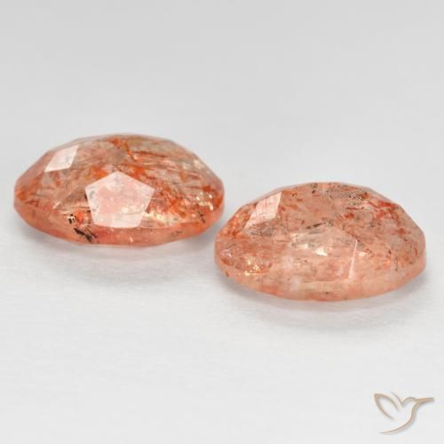 Gemme di Pietra solare Arancio medio-chiaro naturale da 2.53 ct, Taglio ovale, Traslucido