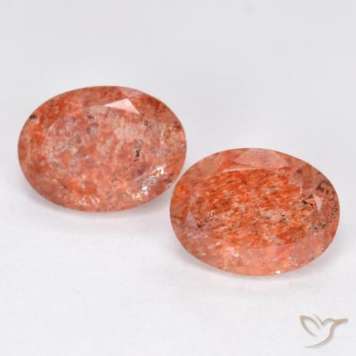 2.50ctw Naturale Arancio Medio Pietra solare, Ovale, Traslucido