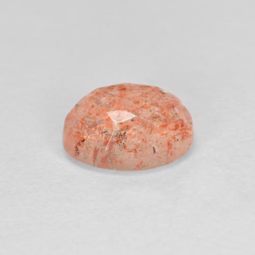Pietra del sole naturale arancione da 1,33 ct, taglio ovale, traslucido