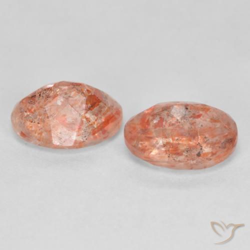 Gemme di Pietra solare Pesca naturale da 2.41 ct, Ovale, Traslucido