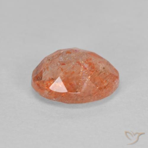 Pietra solare Pompelmo Arancia naturale da 1.41 ct, Ovale, Traslucido