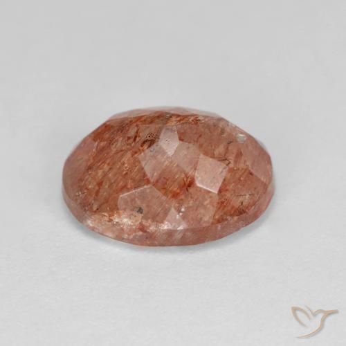 Pietra solare Arancio caldo naturale da 3.12 ct, Ovale, Traslucido