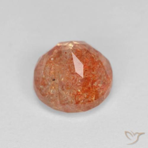 Pietra solare Pompelmo Arancia naturale da 1.53 ct, Rotondo, Traslucido