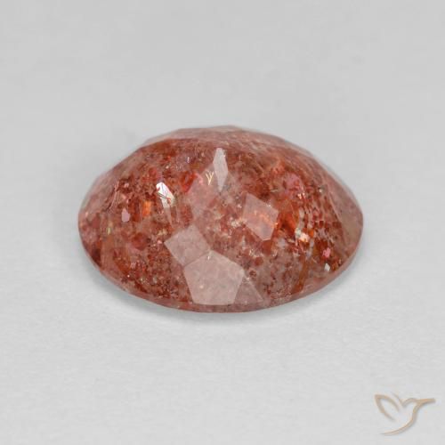 Pietra solare Arancio Medio naturale da 3.03 ct, Ovale, Trasparente
