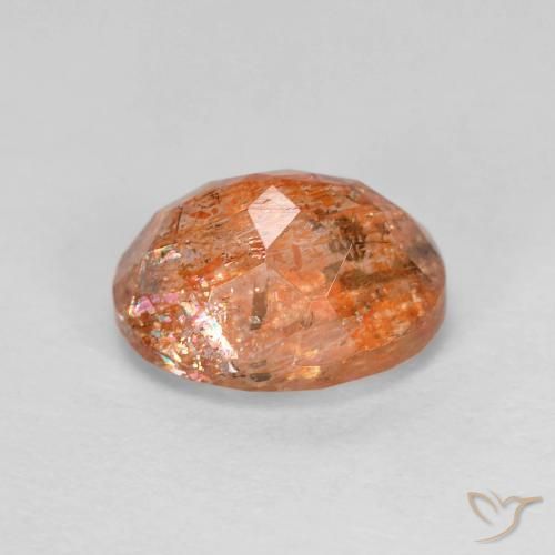 Pietra solare Arancione brillante naturale da 2.93 ct, Ovale, Trasparente