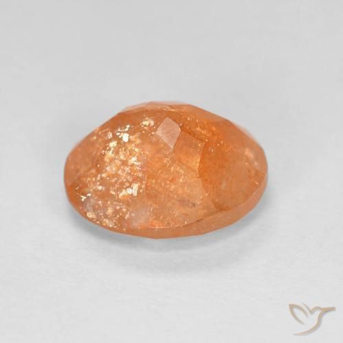 Pietra solare Yam Arancia naturale da 2.85 ct, Ovale, Traslucido