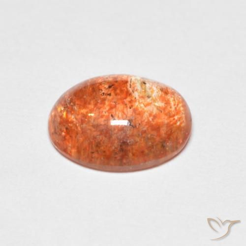 Pietra solare Arancione brillante naturale da 1.86 ct, Ovale, Traslucido