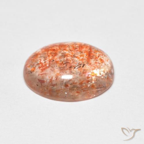 Pietra solare Arancione chiaro naturale da 2.39 ct, Ovale, Trasparente