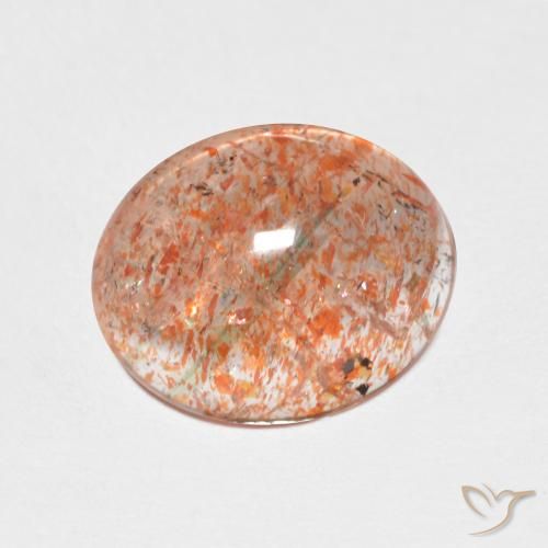 2.37ct Naturale zenzero arancia Pietra solare, Ovale, Traslucido