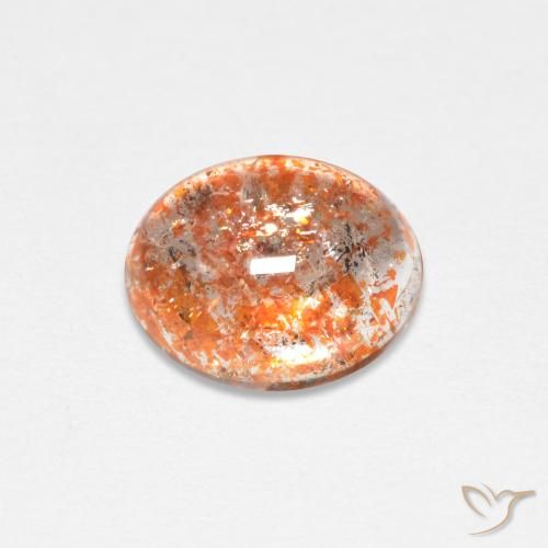 1.45ct Naturale Arancio Medio Pietra solare, Ovale, Traslucido