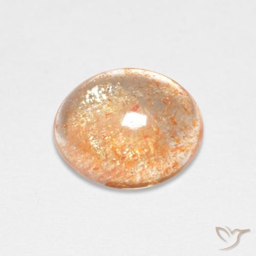 Pietra solare Arancione chiaro naturale da 1.82 ct, Ovale, Traslucido